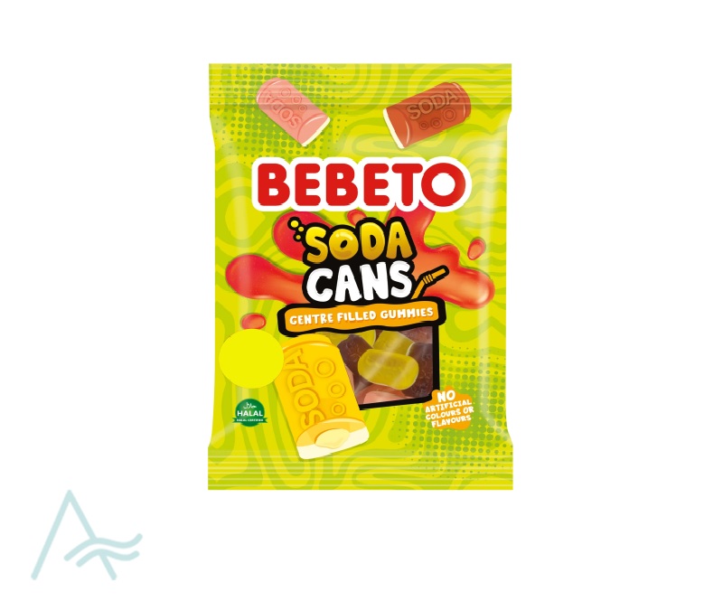 BEBETO SODA CAND LIQUID FILLED GUMMY 130G